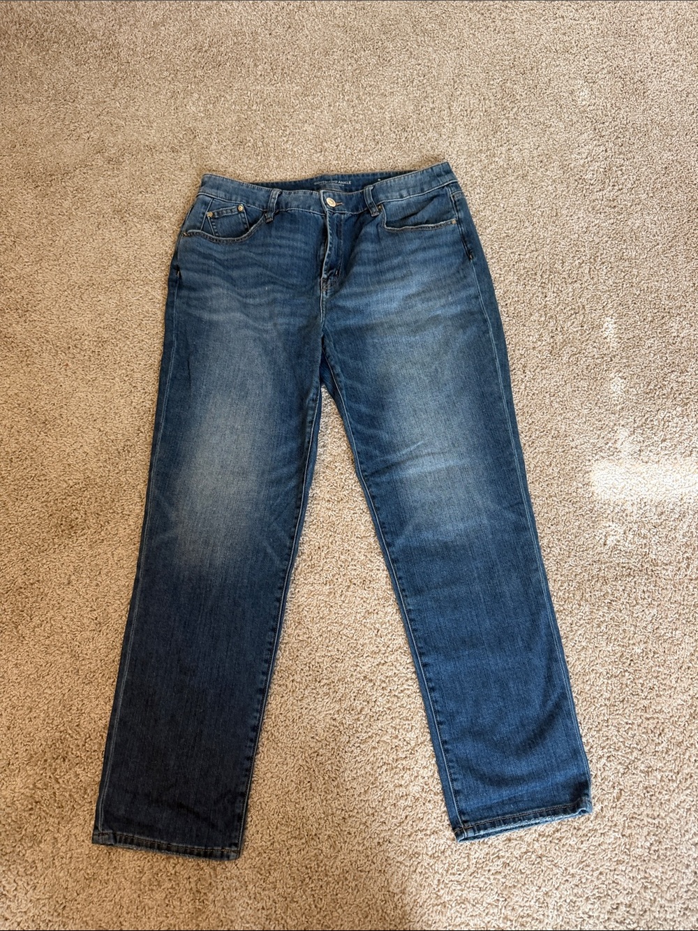 Chico's Women's Straight-Leg Jeans - Medium Blue Wash